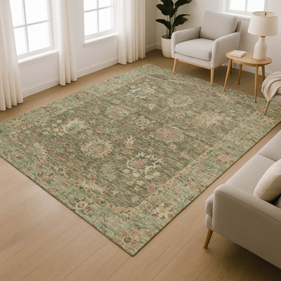 Premium Machine Washable Mayfield AMF2104 Global Rug