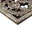 Panneau mural décoratif de 2 - Fleur de lotus en bois vieilli bronze usage intérieur l 15,75 po x H 31,5 po P 0,59 po Botanique 2