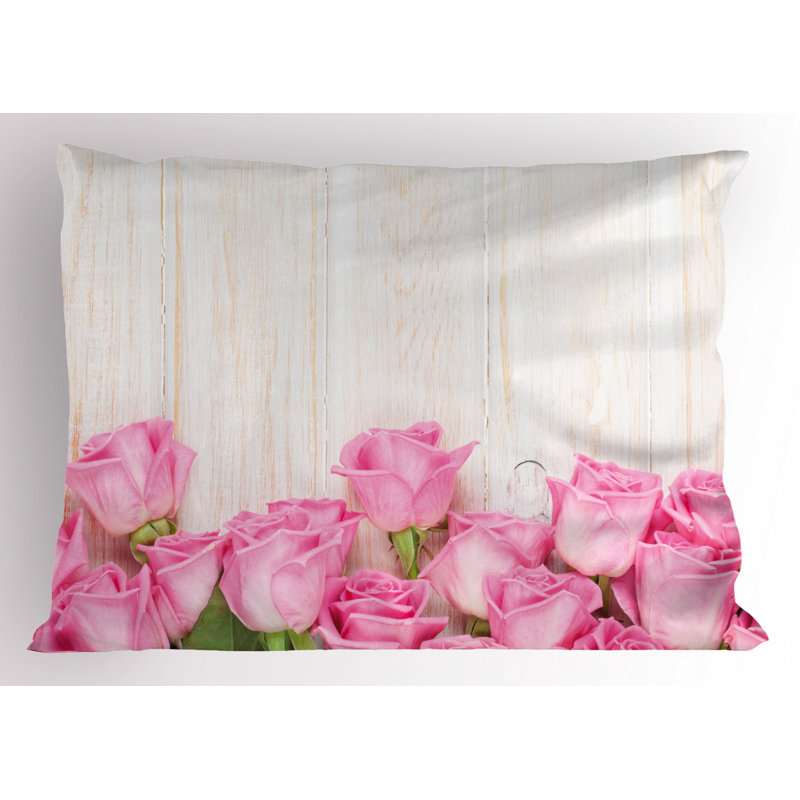 Flowers Polyester Floral Sham Set, Twin