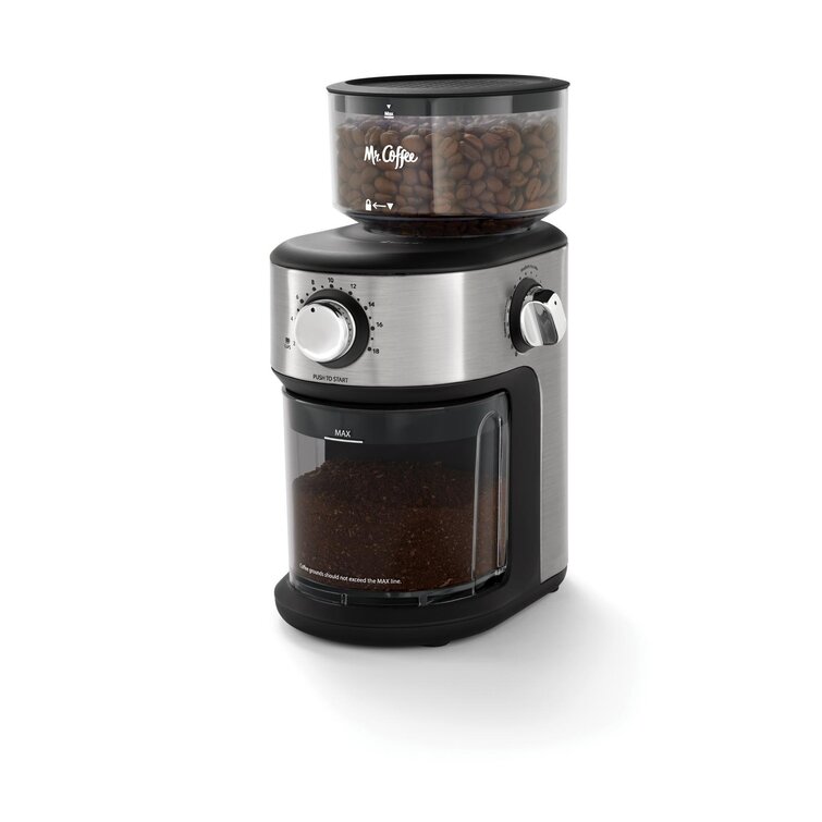  Mr. Coffee Automatic Burr Mill Coffee Grinder with 18