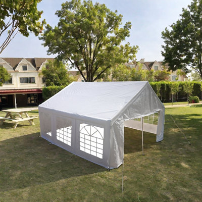 20X20 Feet Party Tent With Upgrade Ventilation - Ideal For Outdoor Parties, Weddings, Bbq Canopy Ground Anchors Use
