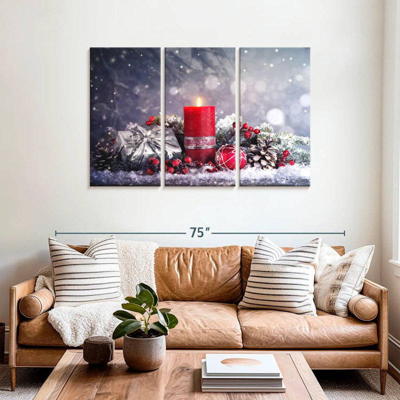 Décoration de l'Avent enneigé