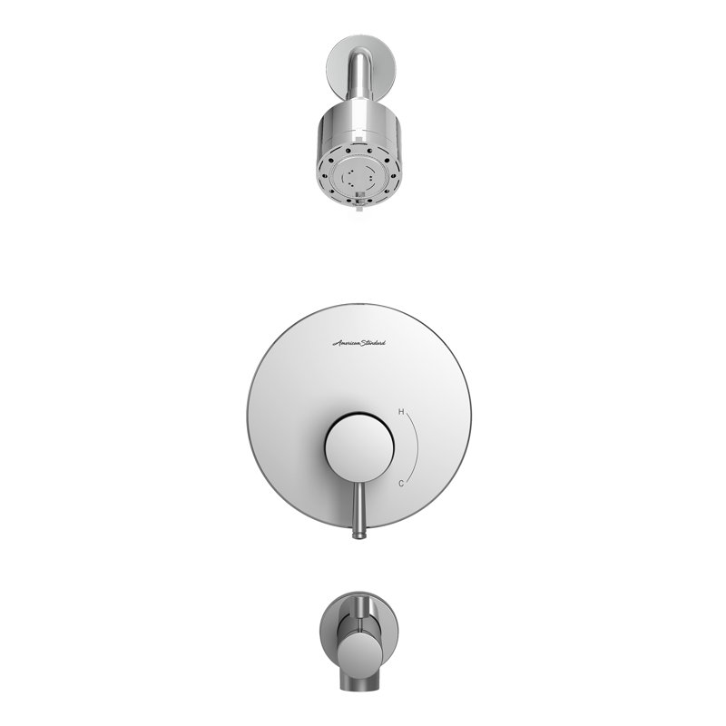 Robinet de baignoire et douche Serin, Chrome poli