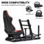 Anman Pro Racing Simulator Cockpit Aluminum with Red Seat Fit Logitech Thrustmaster, Not Include Steering wheel & Wheels & Pedals and Shifter Handbrake