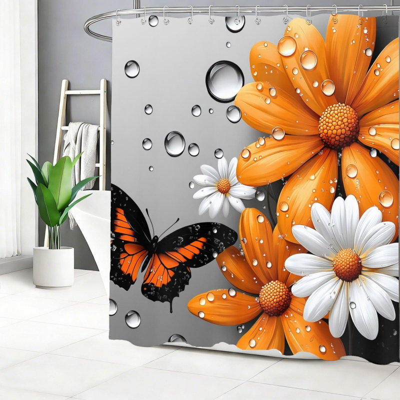Rideau de bain Daisy Butterfly
