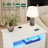 23" W Nightstand with Charging Station, 2-Drawer End Table with Pull-Out Tray, Sensor Lights-369632465-423306805