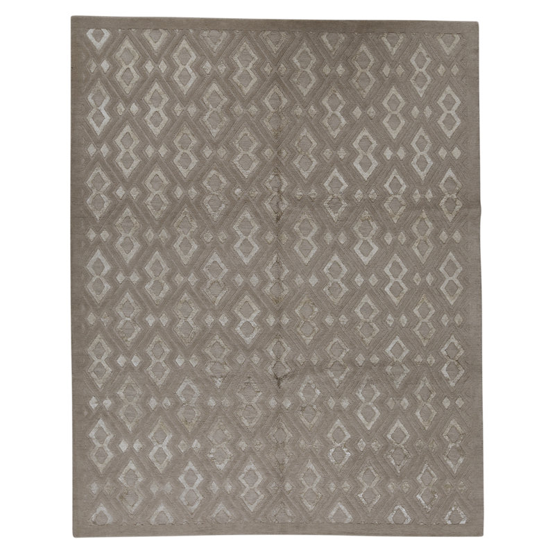 High-Quality Hand-Knotted Beige Area Rug