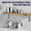 Batterie de cuisine en acier inoxydable 12 pièces Cooks