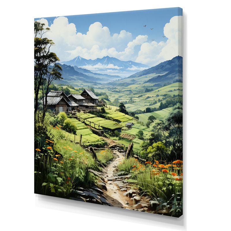 «Vietnam Sapa Green Highlands I», reproduction sur toile, H 40 po x l 30 po, Toile tendue