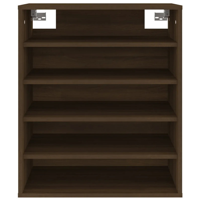 Shoe Cabinet Engineered Wood, Brown Oak
