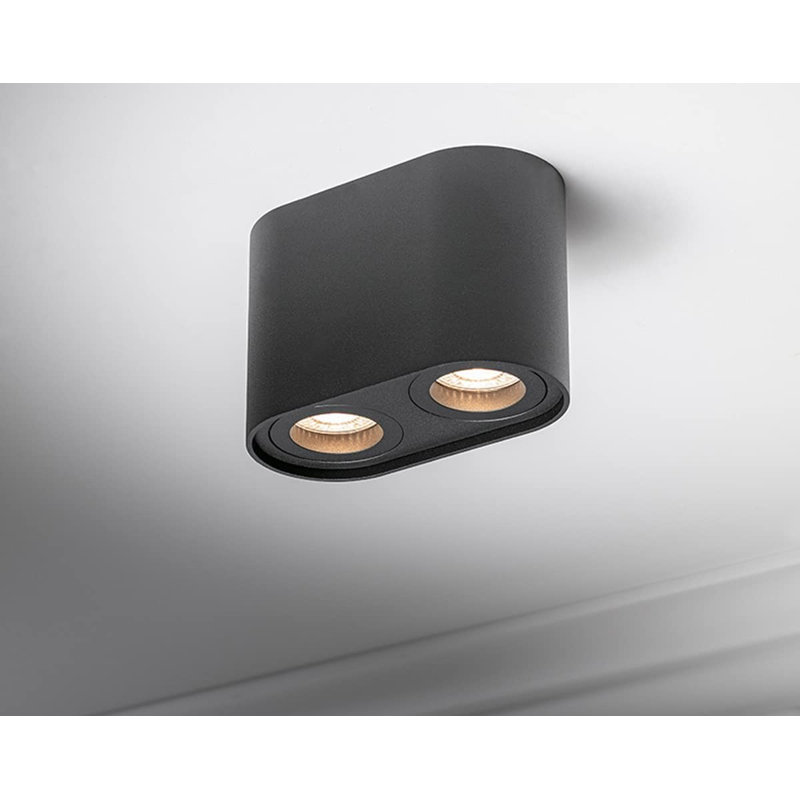 Cashwell Flush Mount, Black