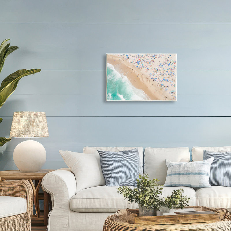 Plaque murale Busy Beach Summer Bliss, design par Sissi et Seb, H 10 po x l 15 po
