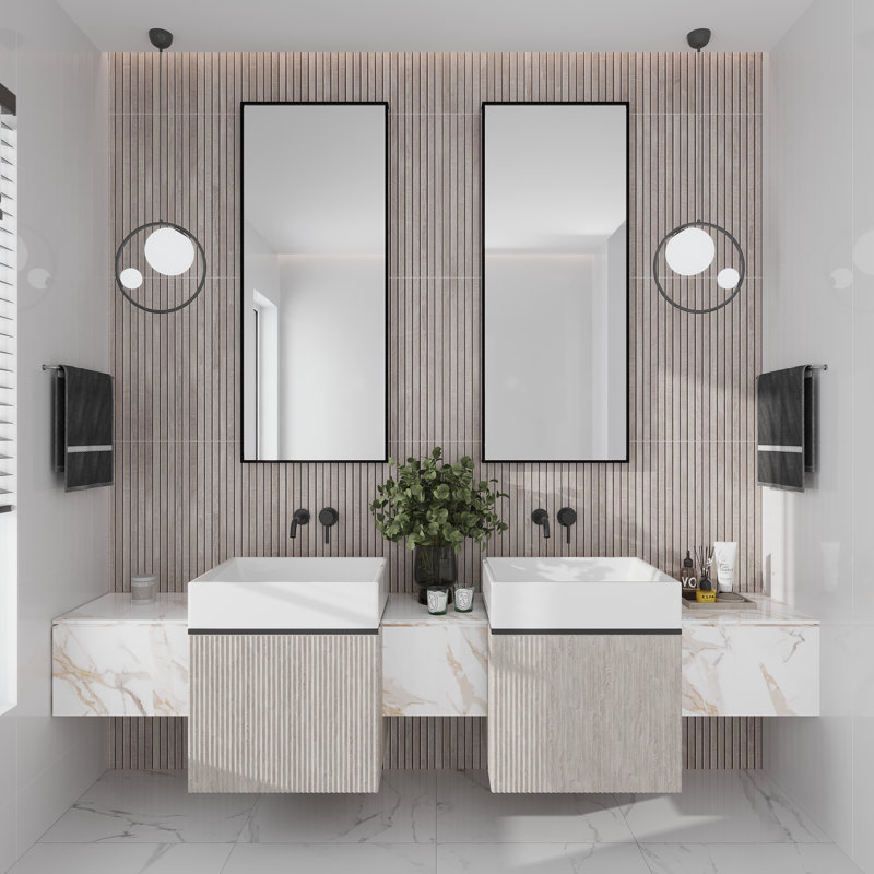 Carreau de porcelaine naturelle déco 23,77 "x 47,25" Bois Ribbon, gris