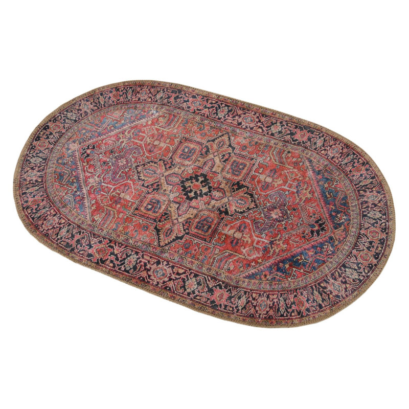 Oppie Moroccan Indoor Rug, Oval 4'1" x 6'1"
