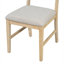 Ensemble de salle à manger 6 pièces en bois 60 avec banc, table à tréteaux 4 chaises, naturel chaud, 6 places
