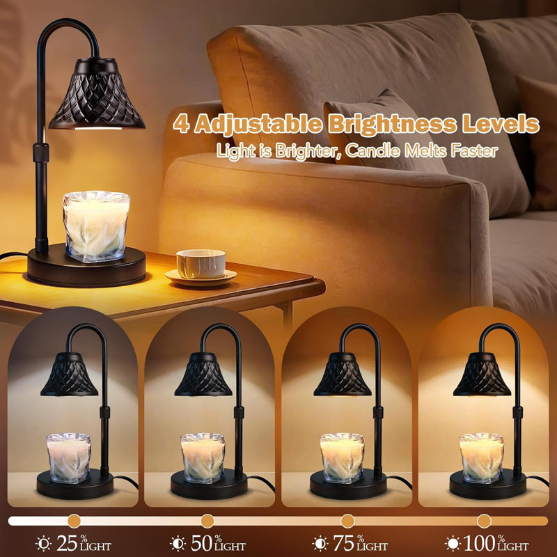 Adjustable Candlelight Heating Lamp With Timer