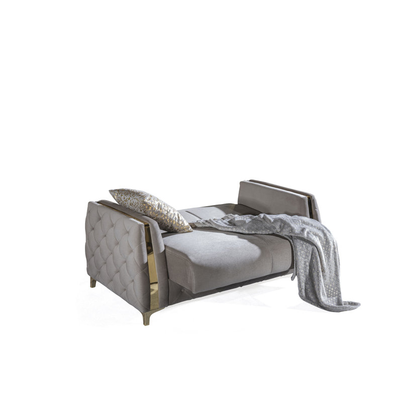 Causeuse de style moderne, Taupe