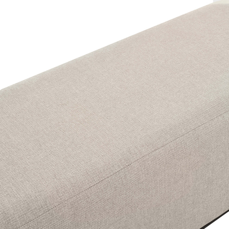 Banc Belbin, Beige, 16.73" H x 44.88" W x 14.96" D