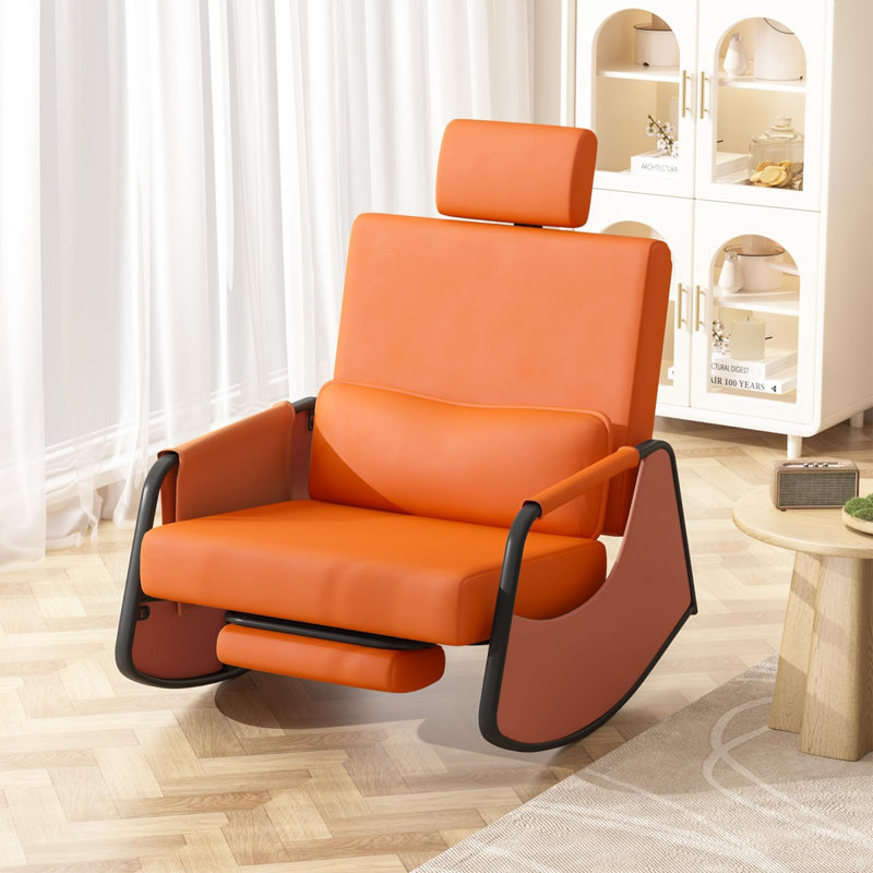 Steel Rocking Chair, Orange