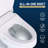 Rev 12 Inch 2-Pieces 1.28 GPF Siphon Round Ceramic Toilet In White Electric Bidet Seat With ADA Height Included