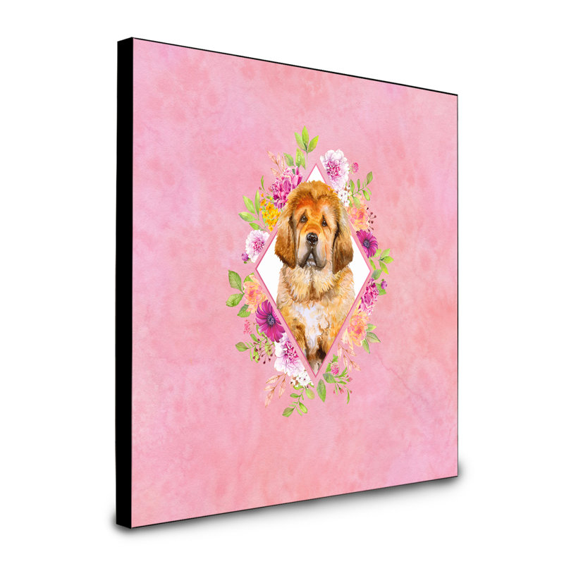 Panneau mural Dollman Flowers, Rose, Mastiff