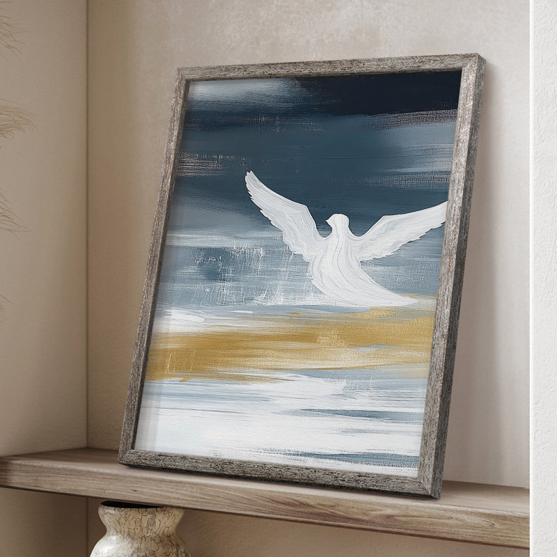 «Christmas Holiday Art CCXIV», reproduction d'art encadrée - bois massif, H 15 po x l 12 po