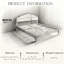 Upholstered Platform Bed with Adjustable Headboard,Linen Fabric Padded-1890421541-1890421547