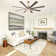 72" 6-Blade Reversible Ceiling Fan With LED Lights And Remote Control, 6-Speed, Timer Setting Quiet DC Motor