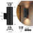 Outdoor Wall Sconces 4 Pack, Exterior Up And Down Wall Lights Lamp, Aluminum Modern Matte Black Outdoor Light Fixtures For Porch Garage Patio Doorway Entryway