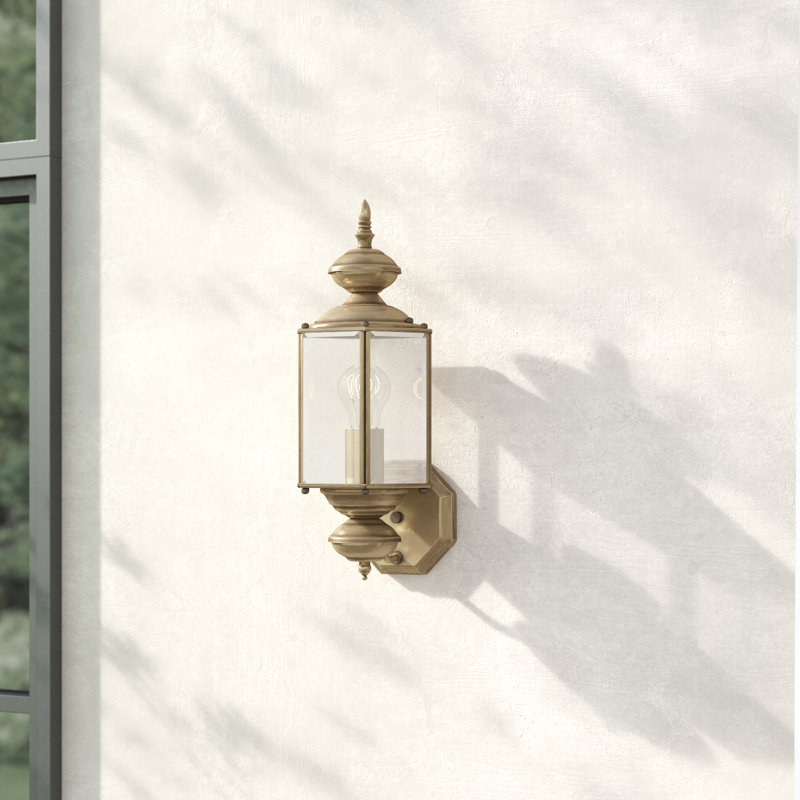 Amberdawn Solid Brass Wall Light, Antique Brass