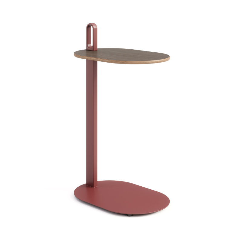 Alden Laptop Table, Dark Chestnut, Oxide Red