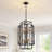 8 - Light Dimmable Lantern Square / Rectangle Chandelier For Dining Room Living Room