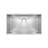 Whitehaus 32" brushed stainless steel commercial single bowl undermount sink