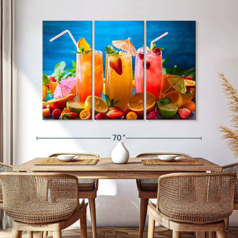 Yarlin jus de fruits d'été, H 42 po x l 65 po