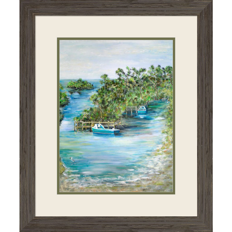«Florida Scene» par Julie Derice, art mural encadré