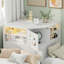 Lit plateforme en coin 3 en 1 avec lit gigogne et tiroir 3 en 1-550091793