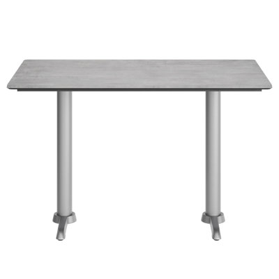 Commercial All-Weather HPL Tabletop With Dual T Bases