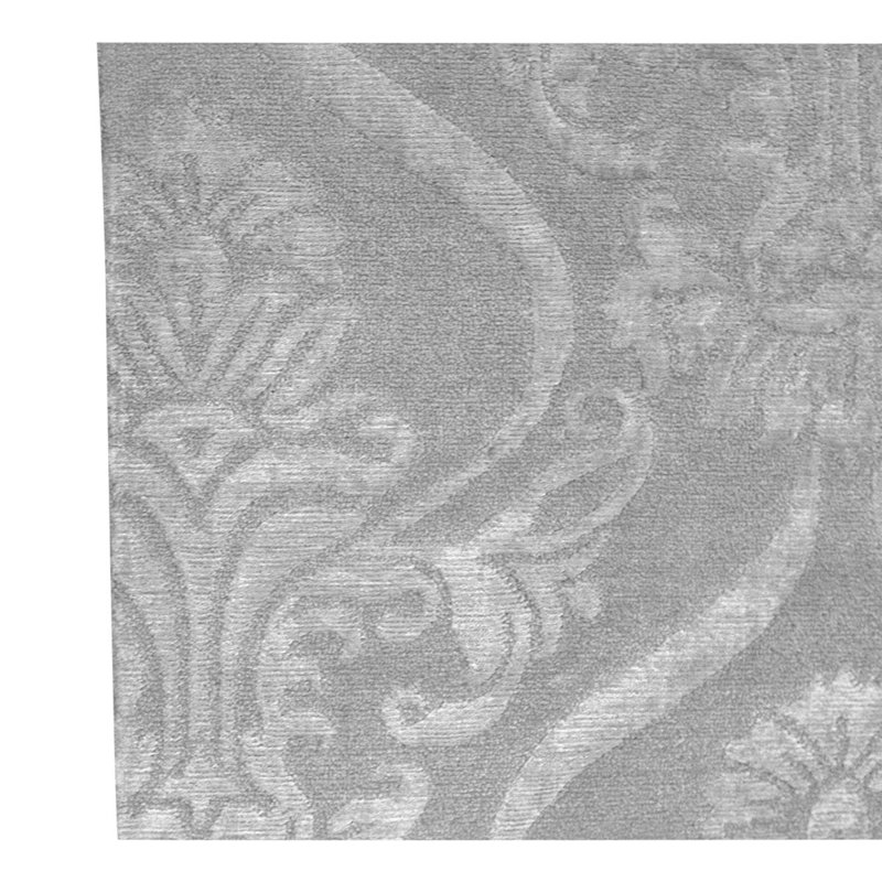 Damask Area Rug in Silver