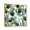 «Tropical Palm Green Leaves On White», reproduction d'art sur toile traditionnelle