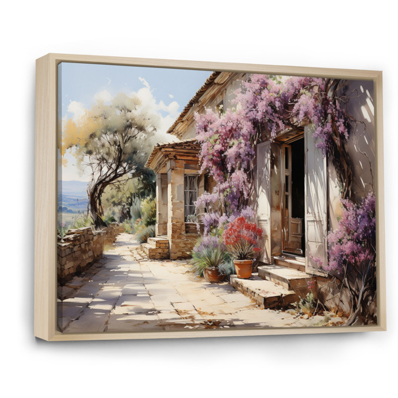 Marzavion, jardin des Aix français - reproduction d'art, H 24 po x l 32 po x P 1 po, Cadre naturel flottant