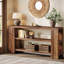 Console de 70 pouces de long avec rangement, canapé étroit derrière le canapé-142039762