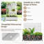 Lit de jardin surélevé avec treillis sur roulettes - Boîte à fleurs polyvalente en métal avec treillis, boîtes à fleurs multi-styles avec écran d'intimité en treillis pour patio et jardin-2080977984-2080978015
