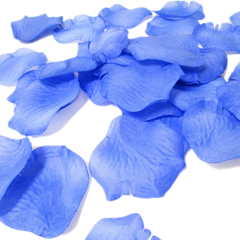 Sac de fleurs de pétales de rose, Bleu royal