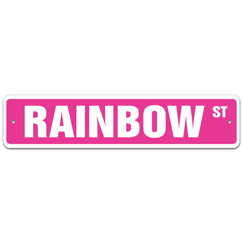 Plaque de rue Nandina, H 7 po x l 30 po x P 0,1 po