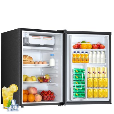 Electactic 4.5 Cu.ft Mini Fridge With Freezer - Reversible Door, Adjustable Thermostat, Low Noise