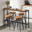Zac Rectangular Metal Outdoor Bar Table , cm W cm D-1720678876-1720678865