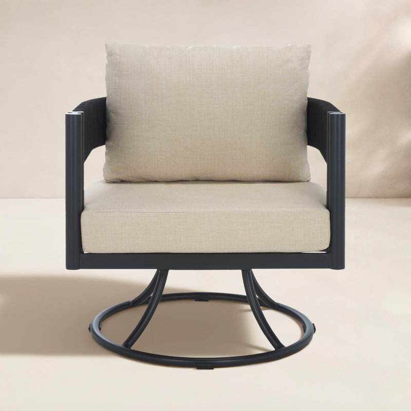 Chaise pivotante Viola, Taupe