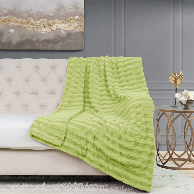 Throw Blanket, Citron, 127cm W x 152.4cm L