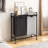 Rolling Laundry Hamper And Waste Basket Set with Handles-231739311