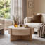 Table basse rustique Nyla avec pattes en bois fabriquées à la main-506401175-507327808